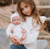 Reborn Arias 38cm Maitane Rosa con Manta